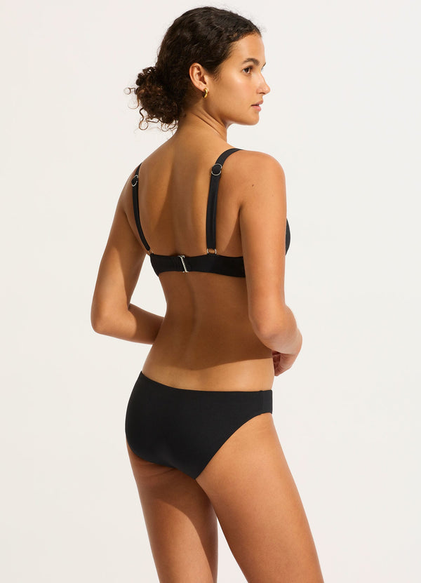 Seafolly Collective DD Cup Underwire Bikini Top - Black