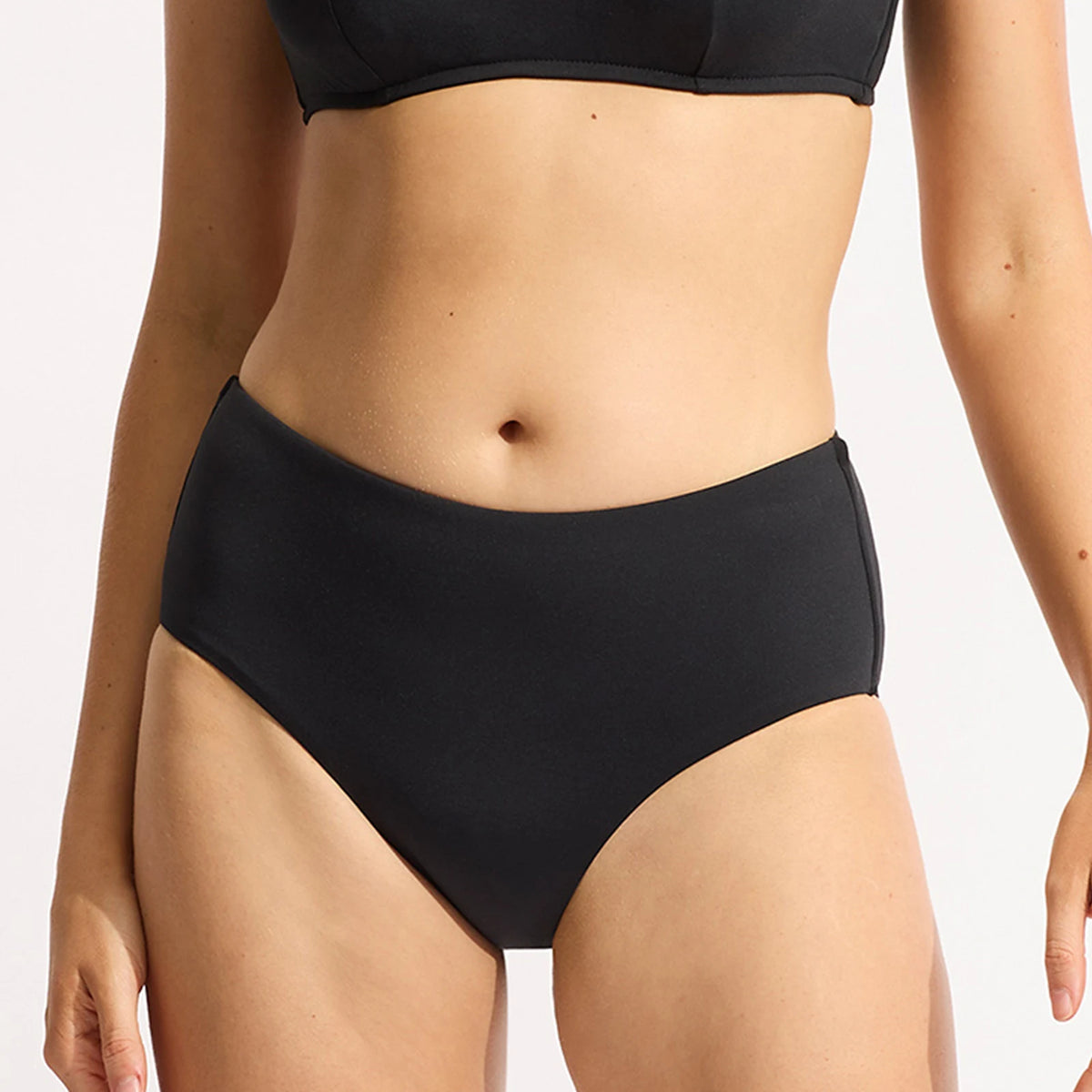 Seafolly SF Collective Wide Side Retro in Black – Sandpipers
