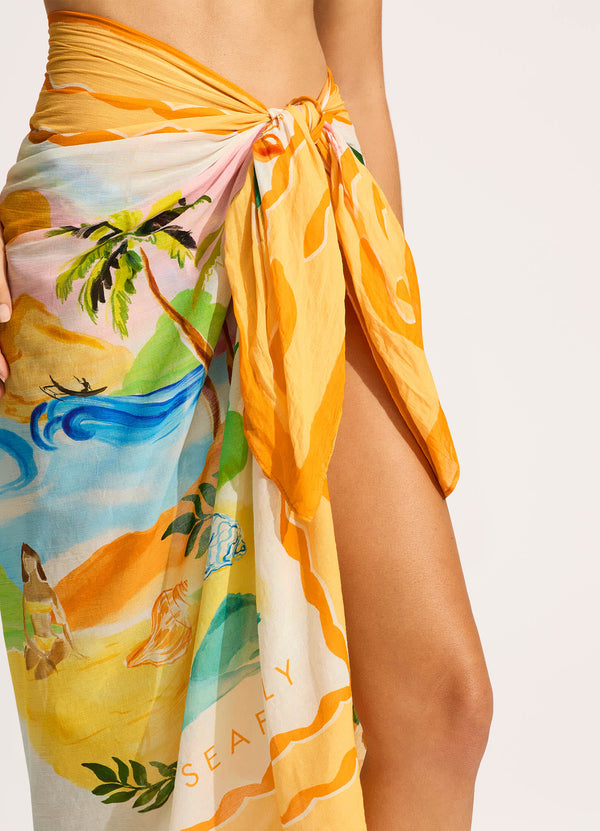 South Pacific Sarong - Turquoise