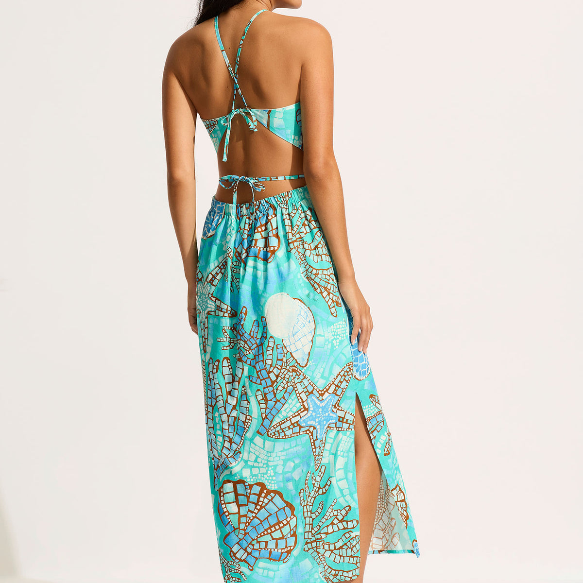 Lagoon Cut Out Maxi Dress - Royal Blue