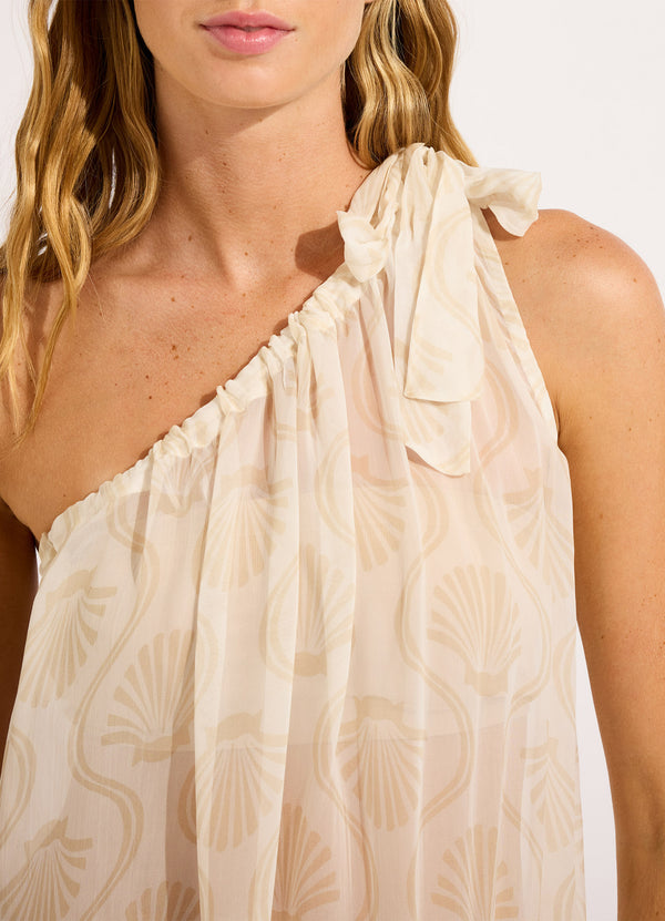 Luna One Shoulder Maxi Kaftan