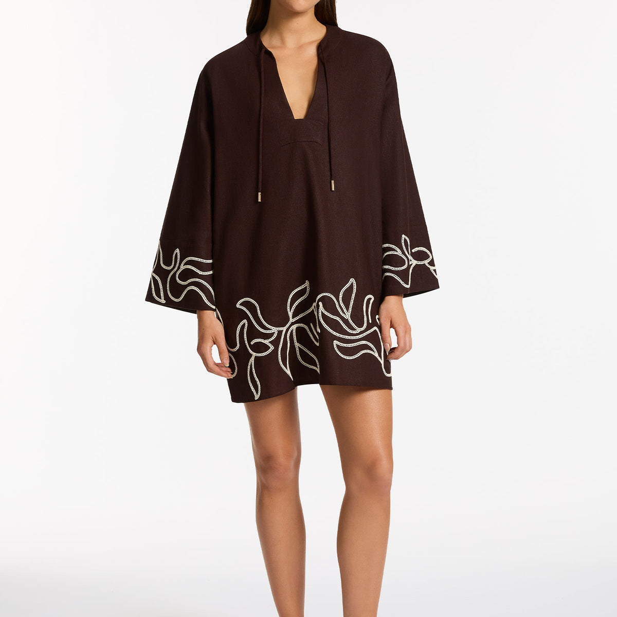 Sleeveless Marrakech Kaftan | Pink/Peridot Dahlia