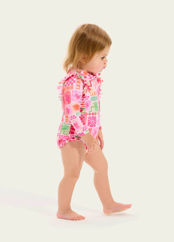 Summer Paradise Frill Sunsuit