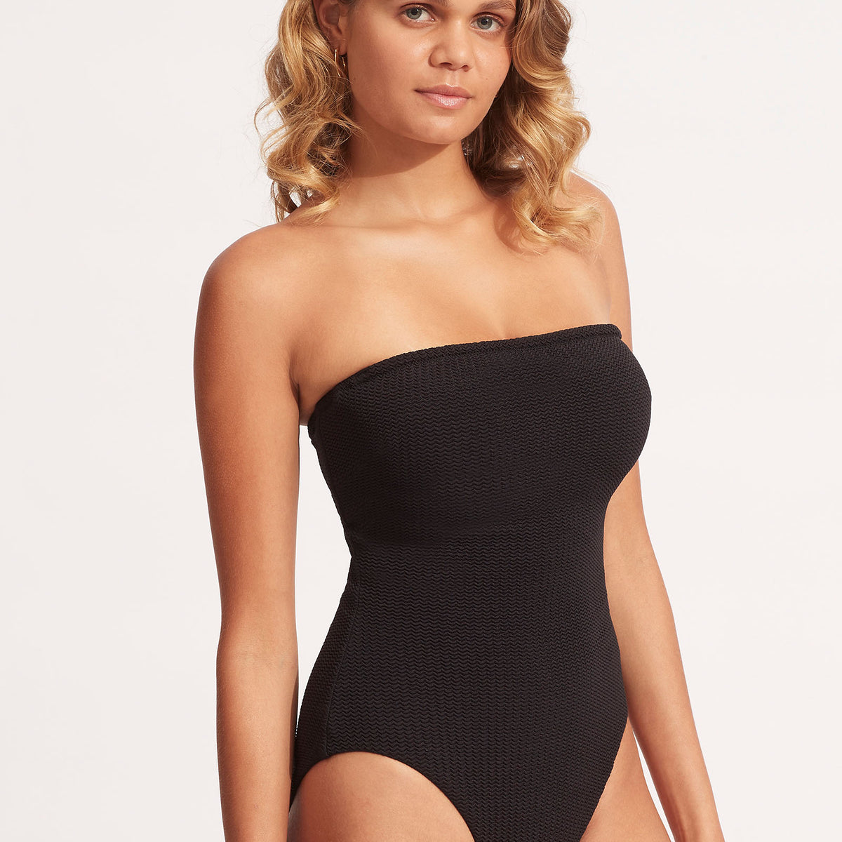 Seafolly Sea Dive One Shoulder Bandeau in Black – Sandpipers