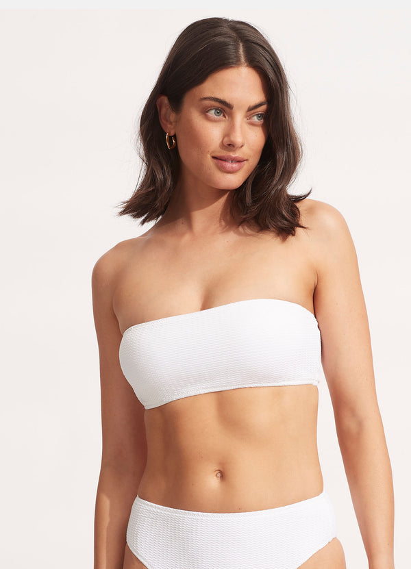 Sea Dive Tube Top - White
