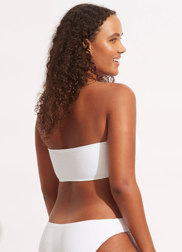 Sea Dive Tube Top - White