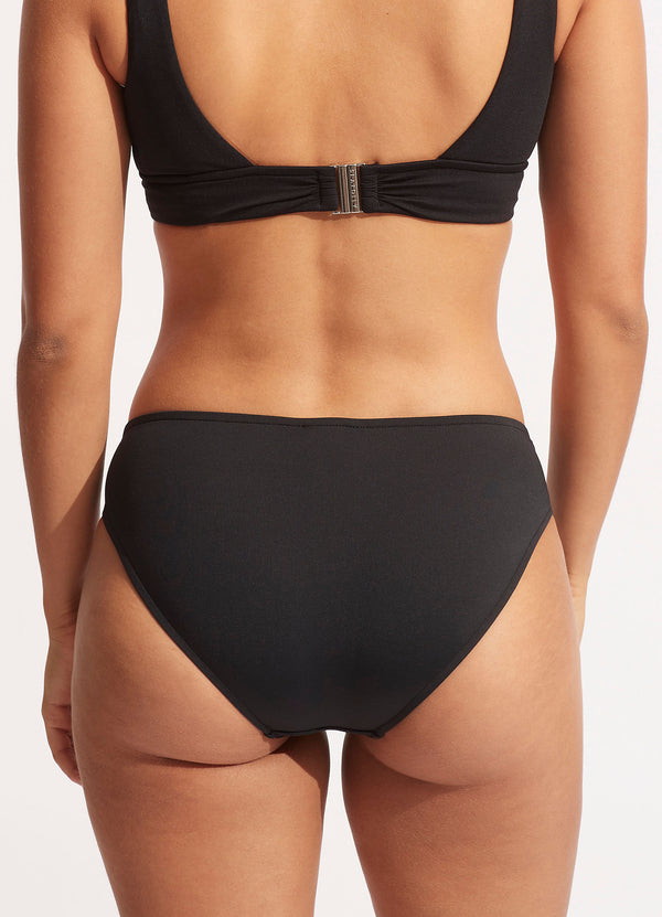 Seafolly Collective Twist Band Hipster - Black