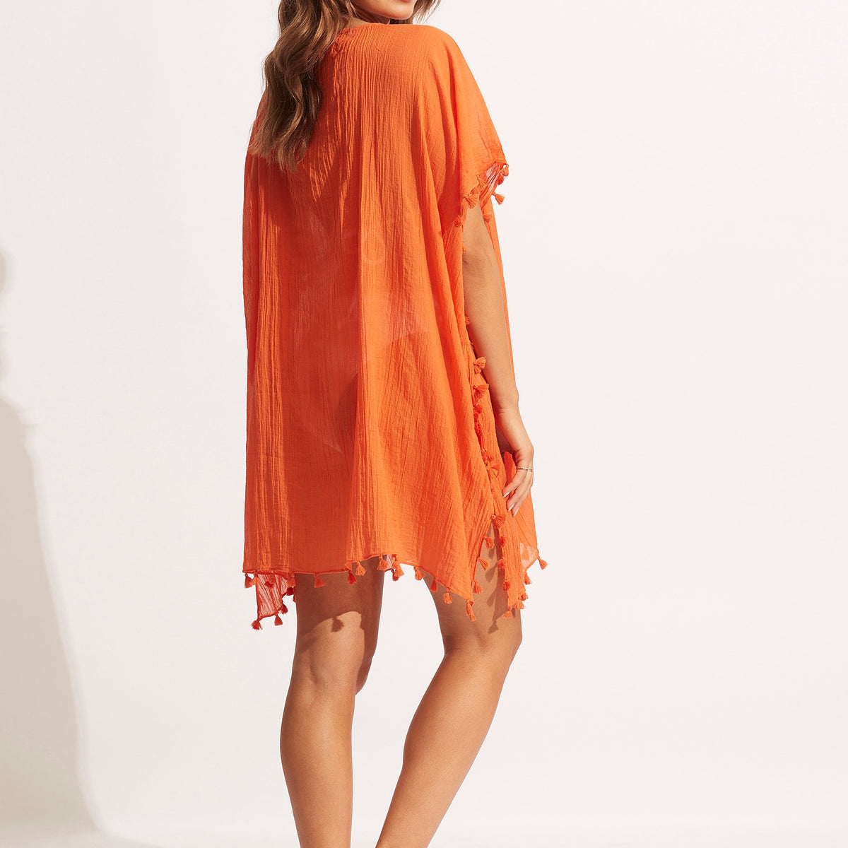 Seafolly Amnesia Kaftan In Black