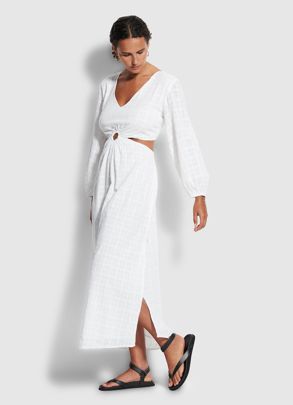 Drifter Cut Out Dress - White