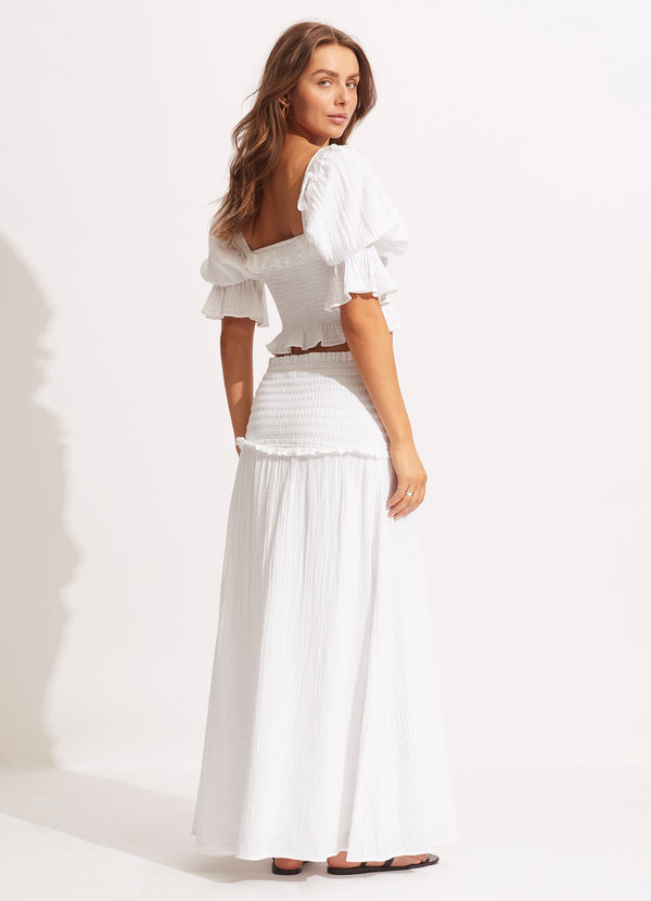 Caspian Strapless Dress/Skirt - White
