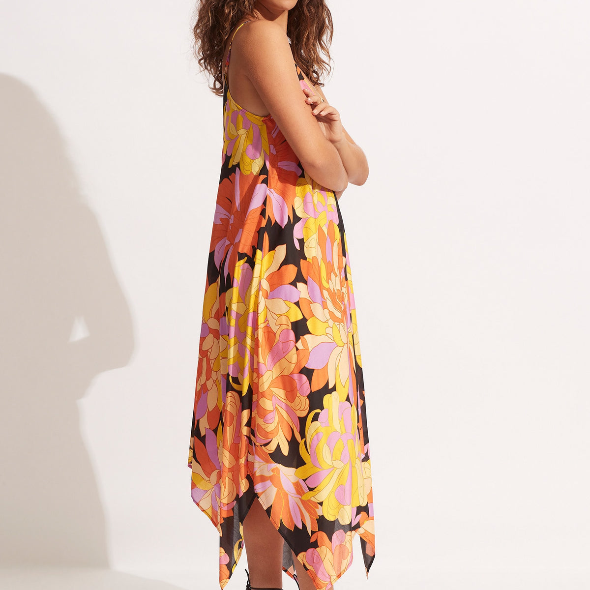 Palm Springs Scarf Dress Black Seafolly US