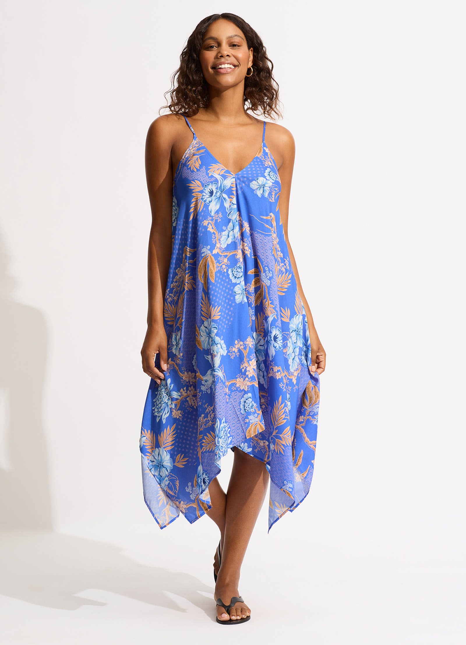 Eden Scarf Dress - Azure – Seafolly US