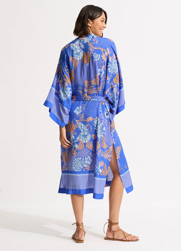 Eden Kimono Jacket - Azure