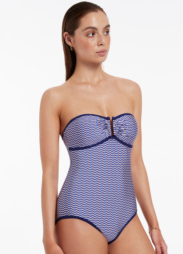 Amoudi Bandeau One Piece - Sapphire