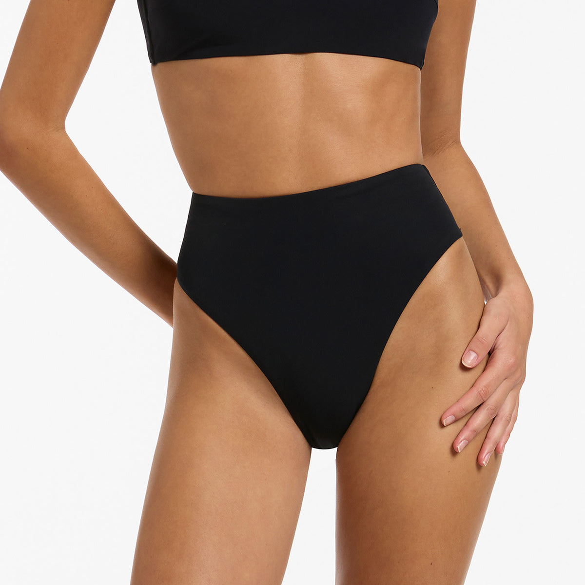 Jetset High Waisted Bikini Bottom - Black – Seafolly US