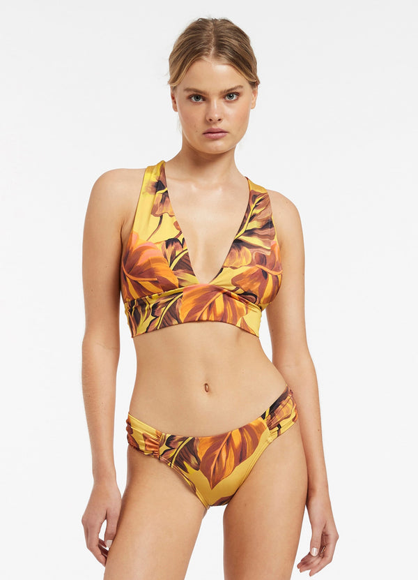 Palmas Ruched Hipster - Citrus