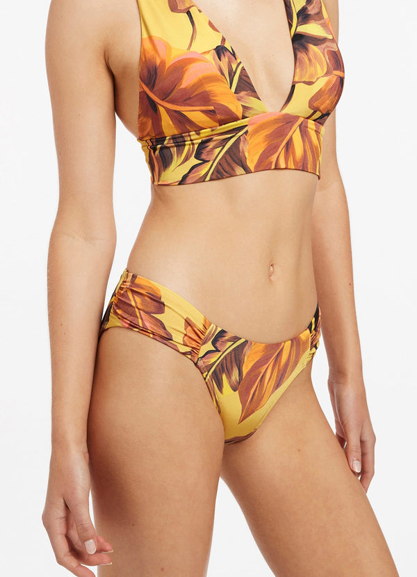 Palmas Ruched Hipster - Citrus
