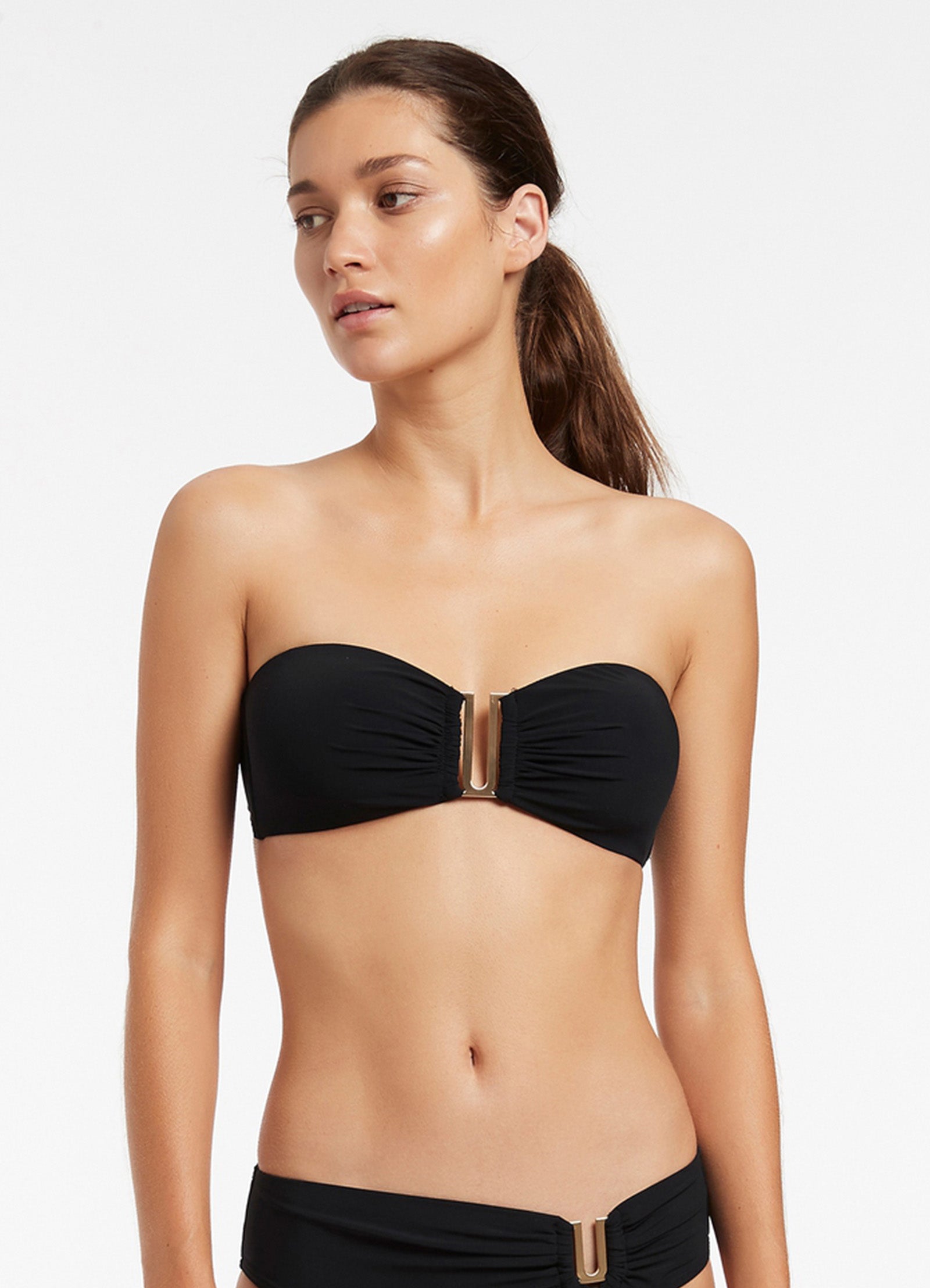 Jetset Bandeau Bikini Top - Black