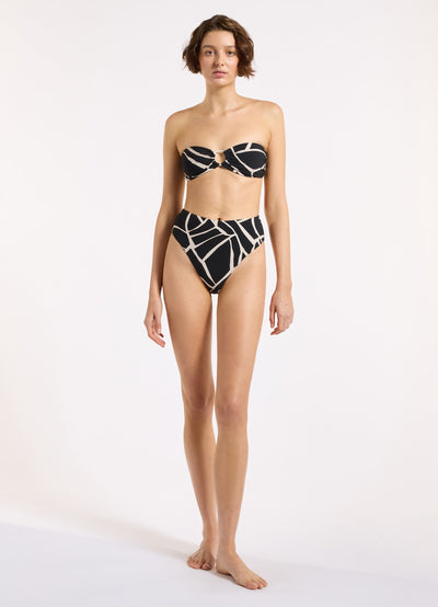 Bonita High Waist High Leg Bikini Bottom