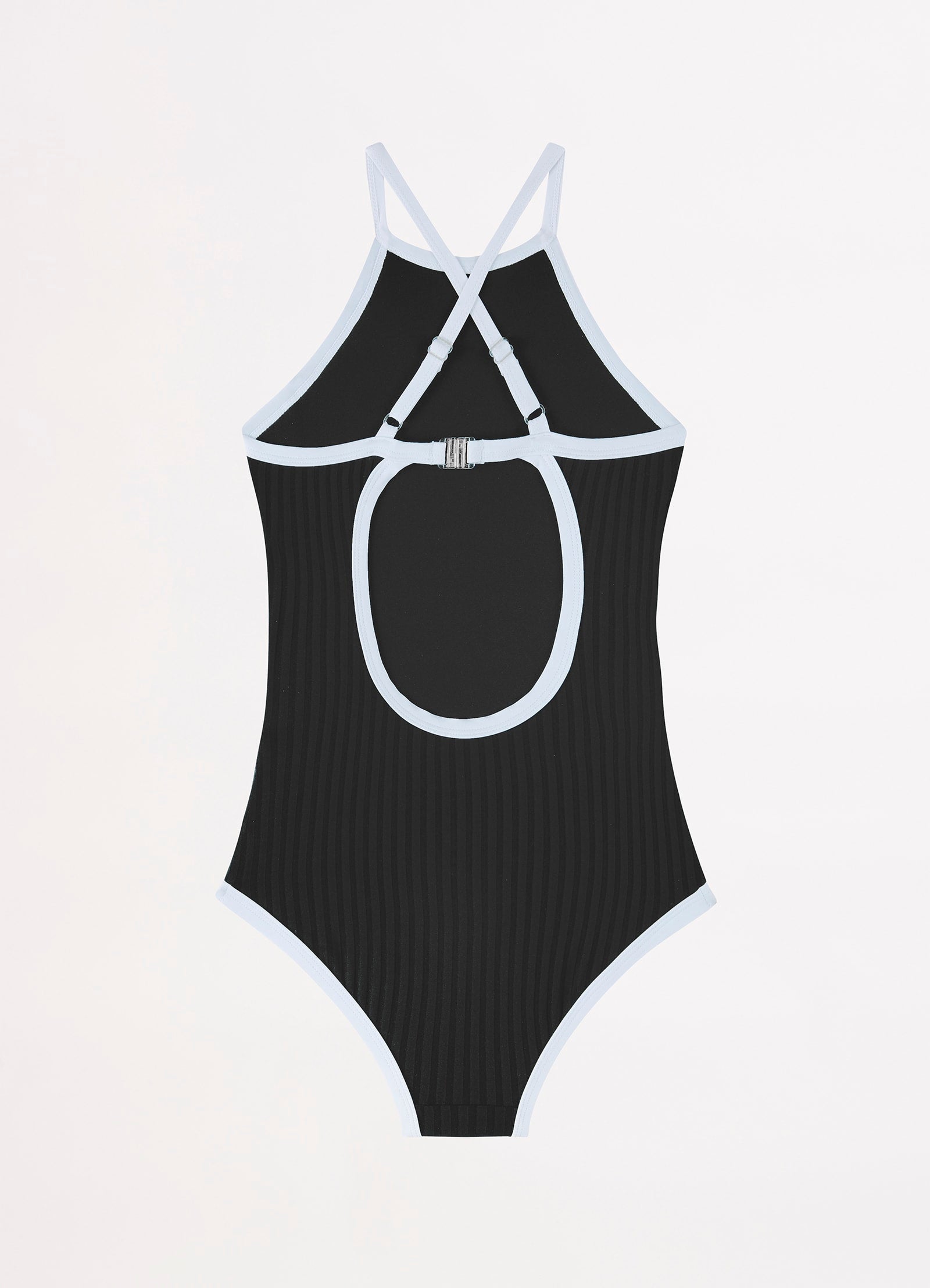 Essentials Girls High Neck One Piece Black Seafolly US