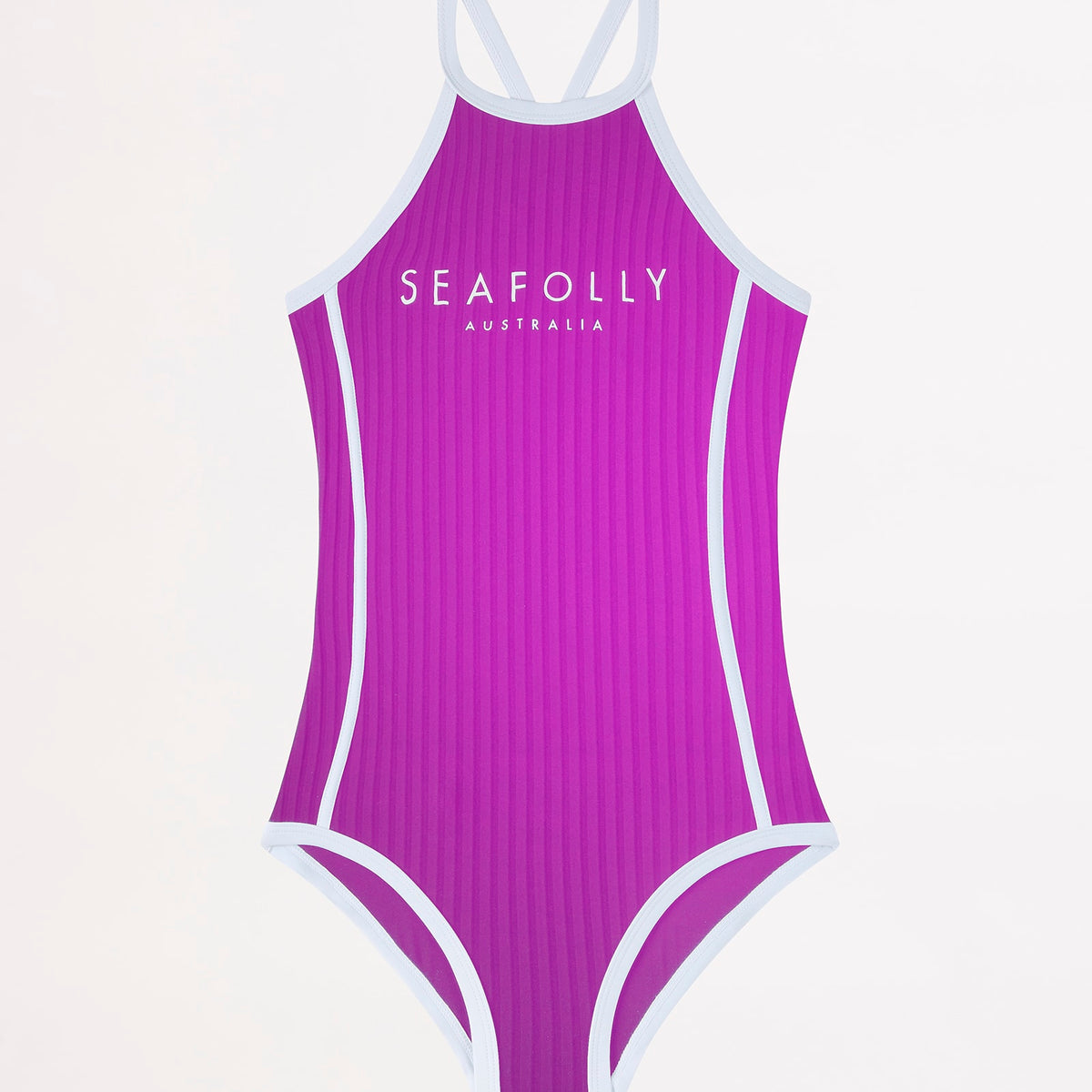 Essentials Girls High Neck One Piece - Orchid – Seafolly US