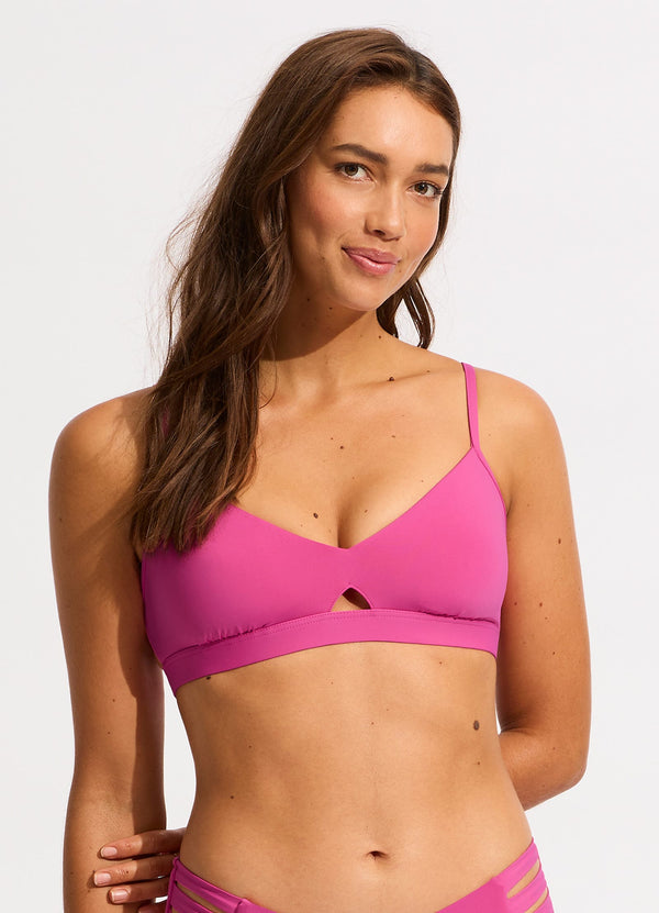 Seafolly Collective Hybrid Bralette - Hot Pink