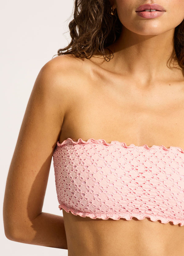 Daydreamer Tube Bikini Top - Dusty Pink