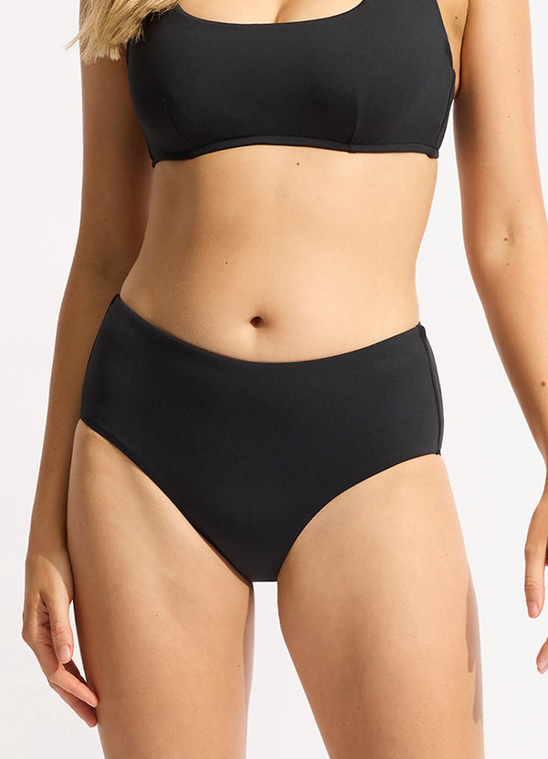 Seafolly Collective Wide Side Retro - Black – Seafolly US