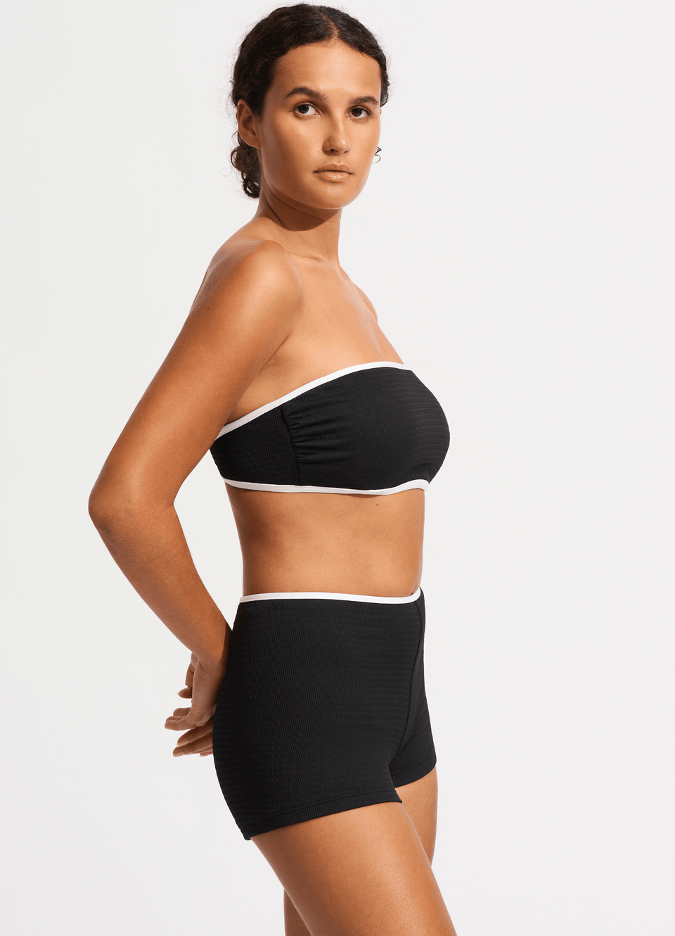 AUS発【Seafolly】ボーイレッグビキニパンツ/追跡込 Beach Bound Boyleg Bikini Bottom - True Navy – Seafolly