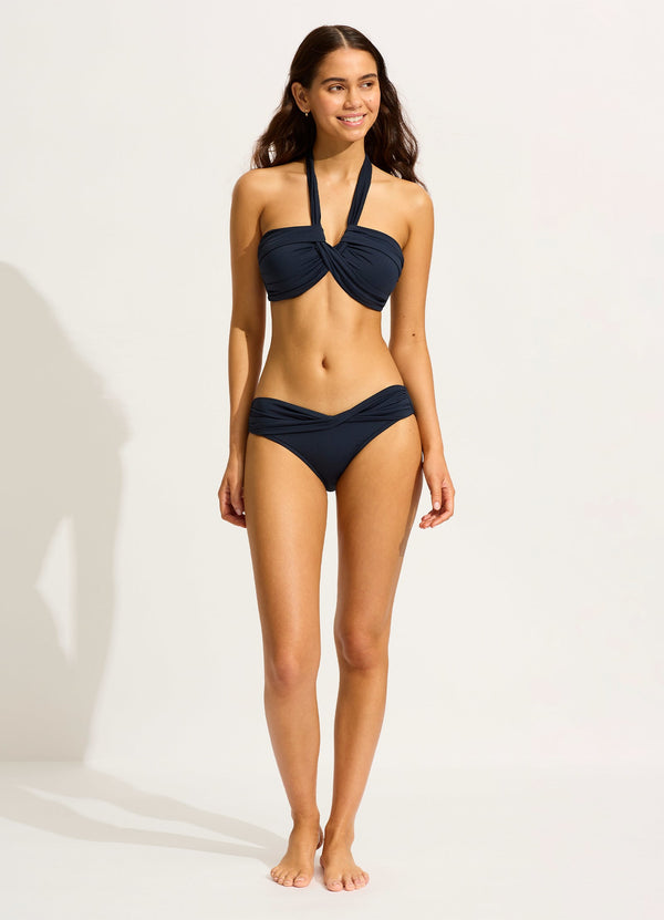 Seafolly Collective Twist Band Hipster - True Navy