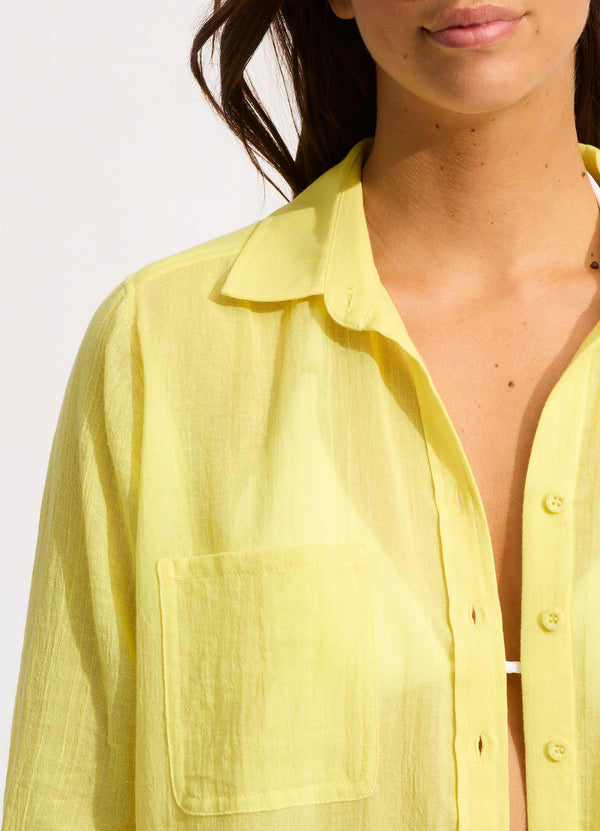 Breeze Beach Shirt - Lime Light