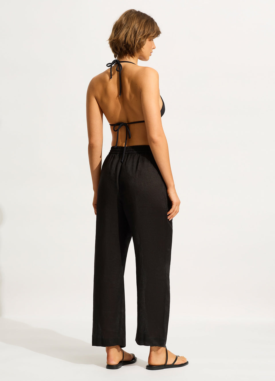 Linen Pant - Black