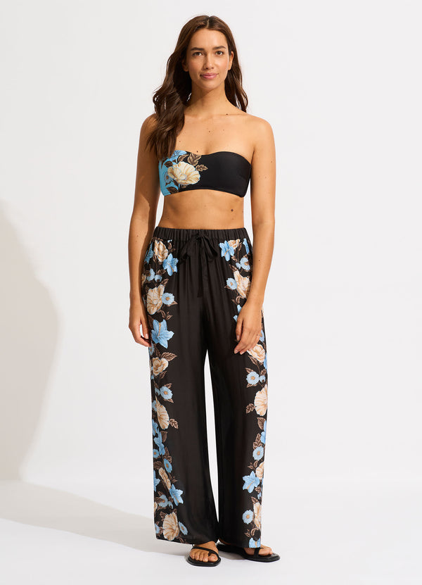 Garden Party Wide Leg Pant - Black