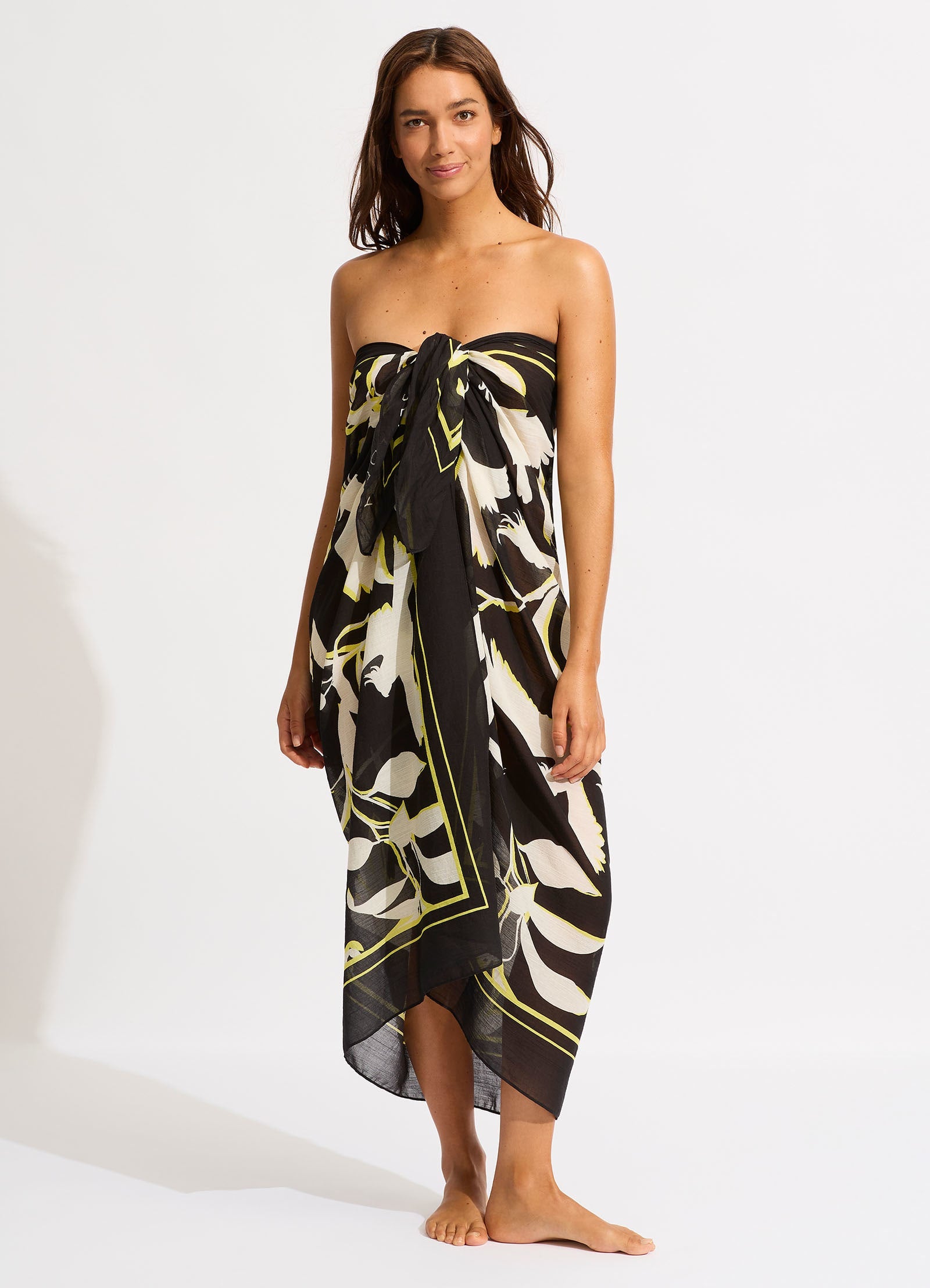 Black store sarong dress