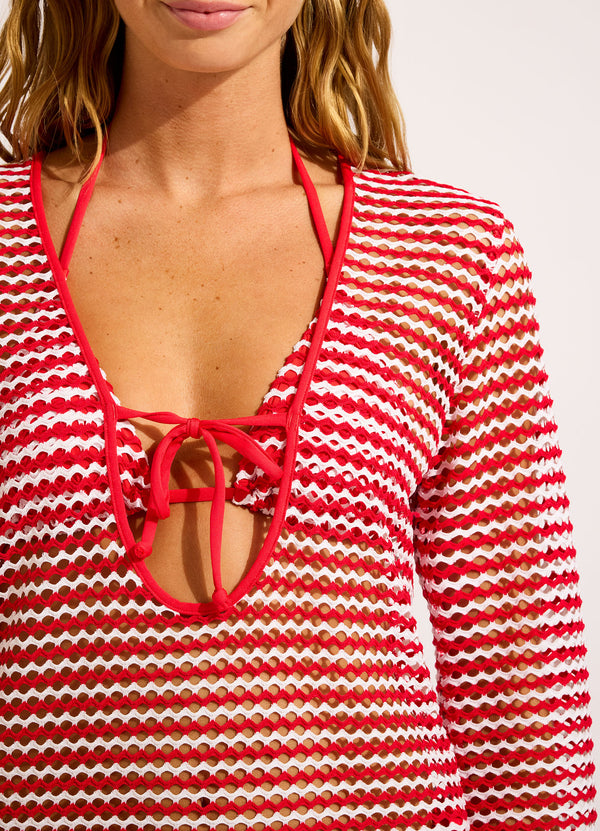Mesh Effect Kaftan