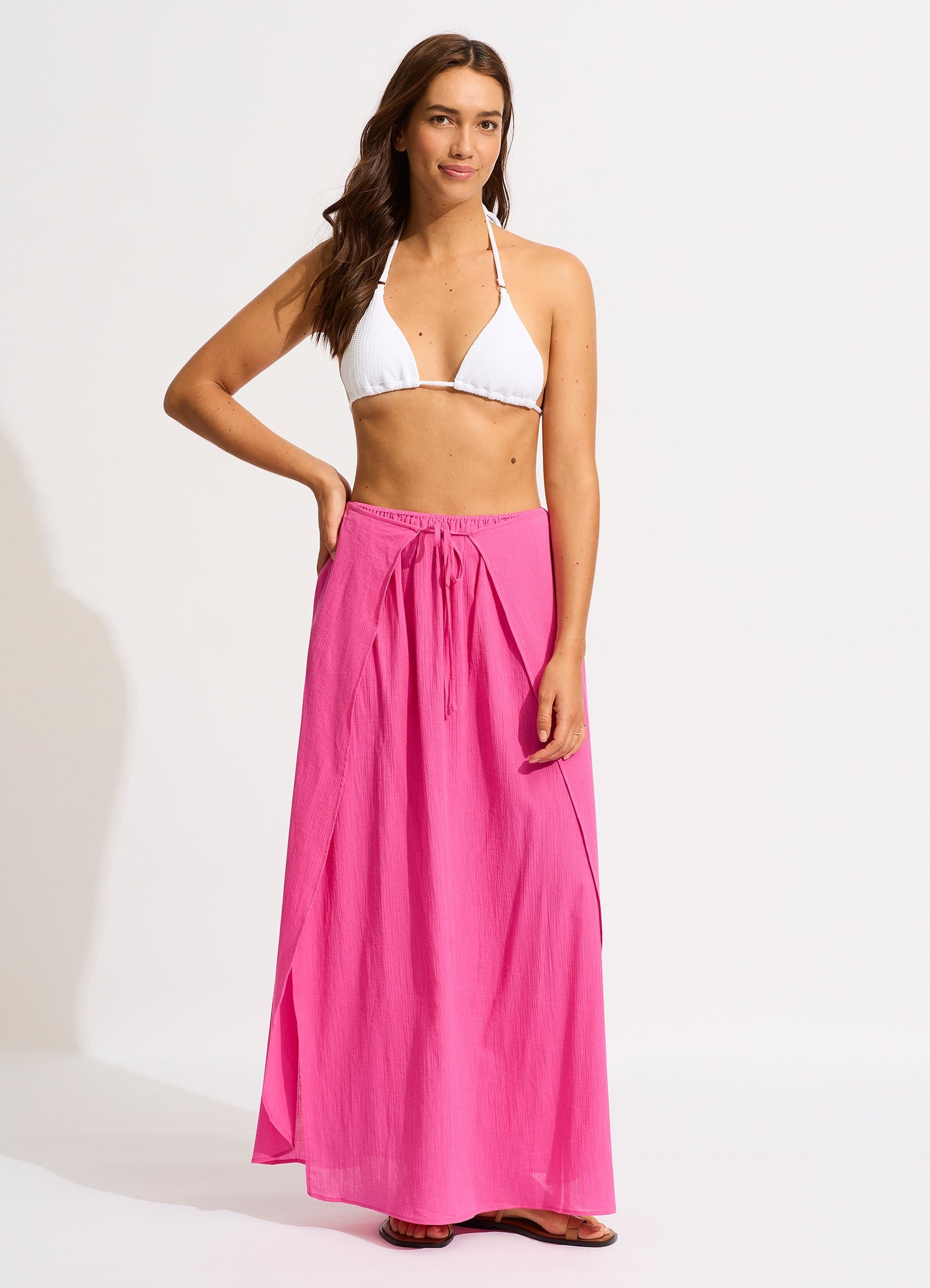 Hot pink hotsell flowy skirt