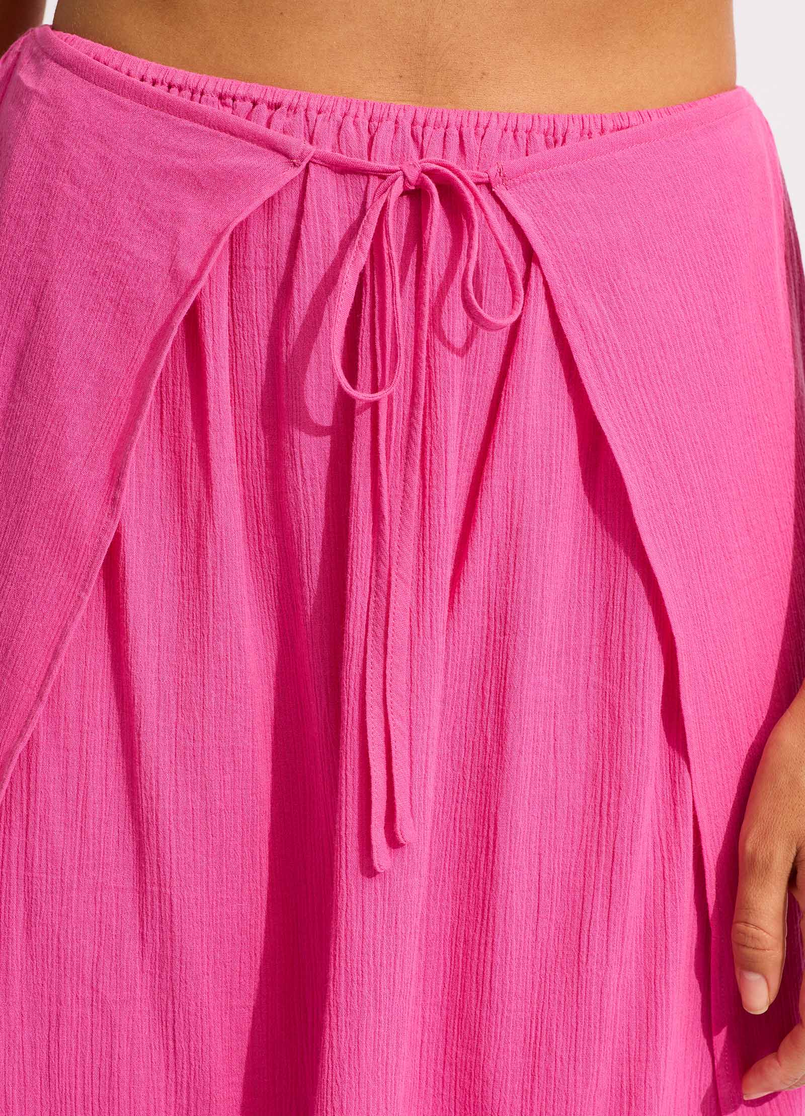 Hot pink 2024 wrap maxi skirt