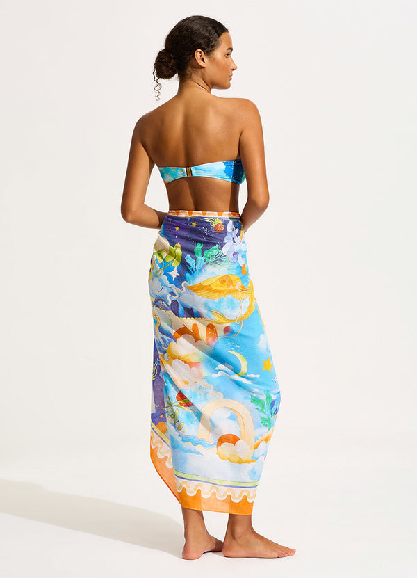 Aquarius Sarong - Turquoise