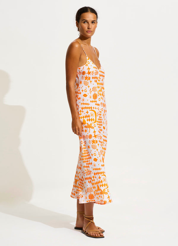 Corfu Midi Dress - Turmeric