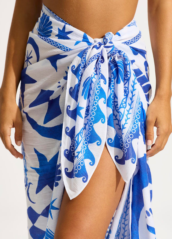 Corfu Sarong - Azure