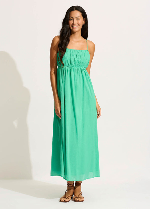 Piped Maxi Dress