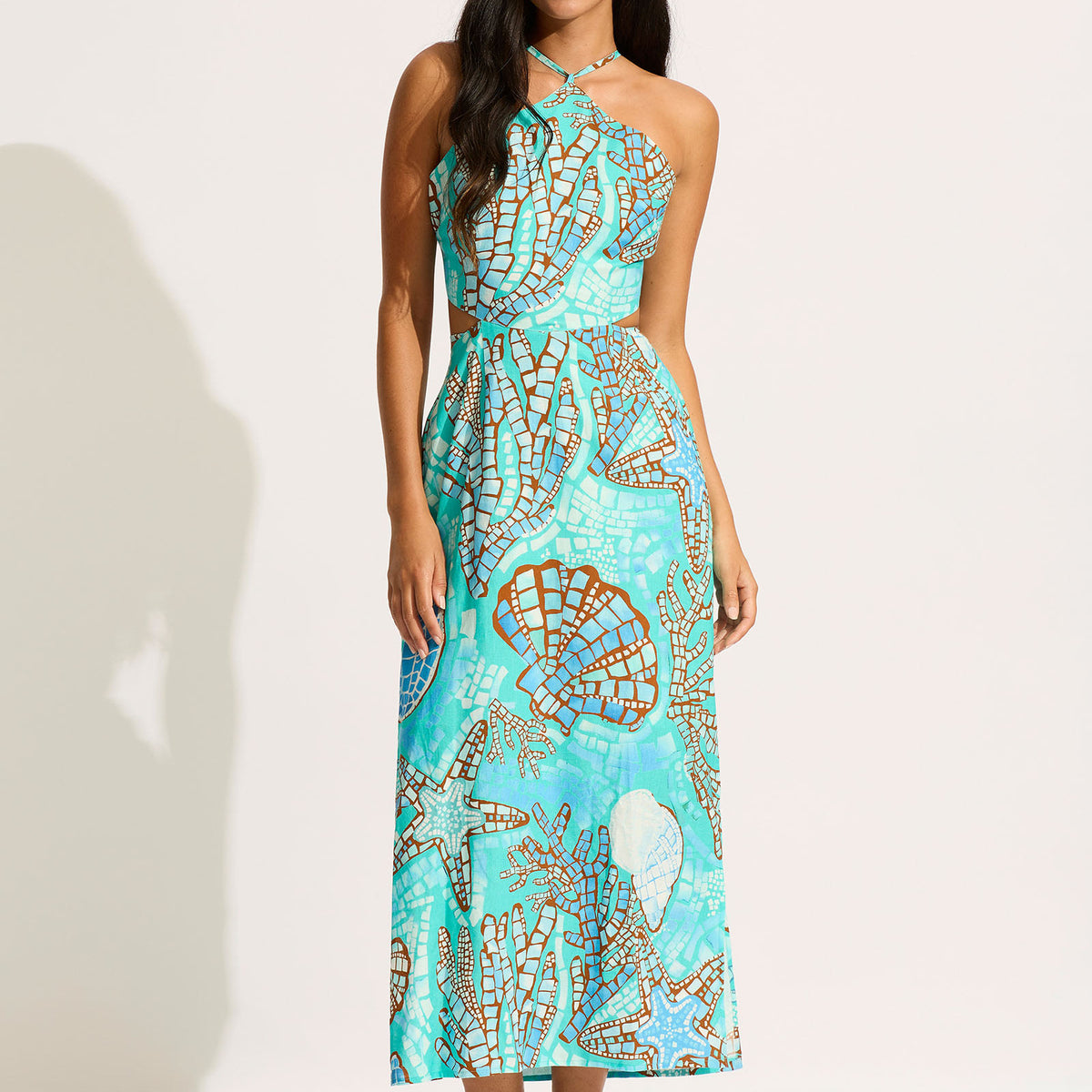 La Mer Cut Out Maxi Dress - Aquatic Blue – Seafolly US