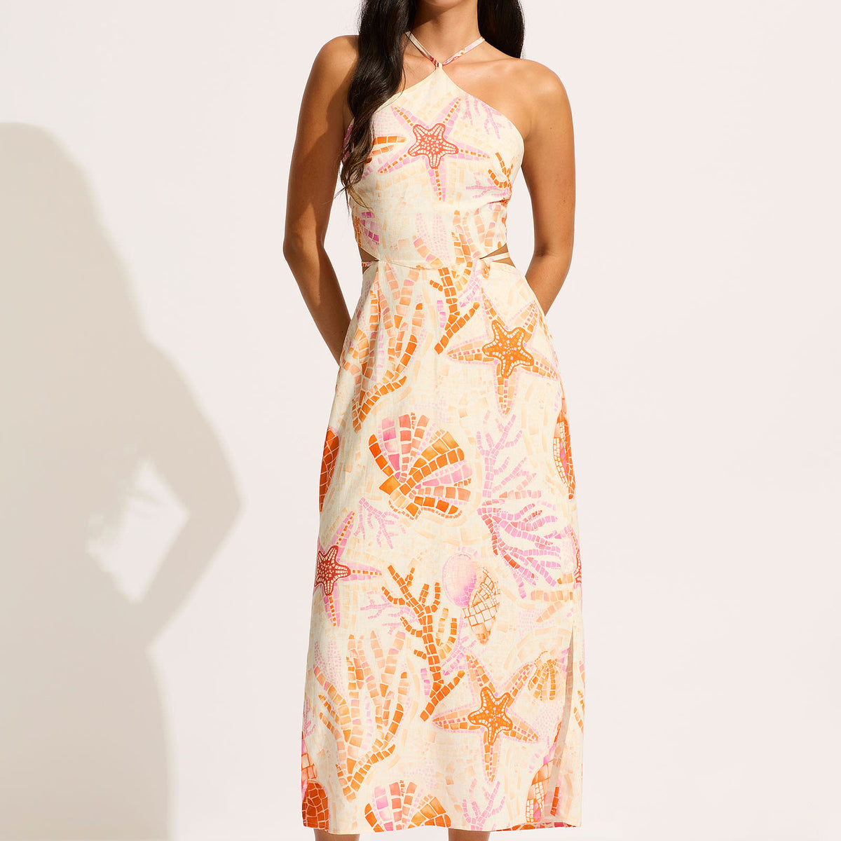La Mer Cut Out Maxi Dress - White – Seafolly US