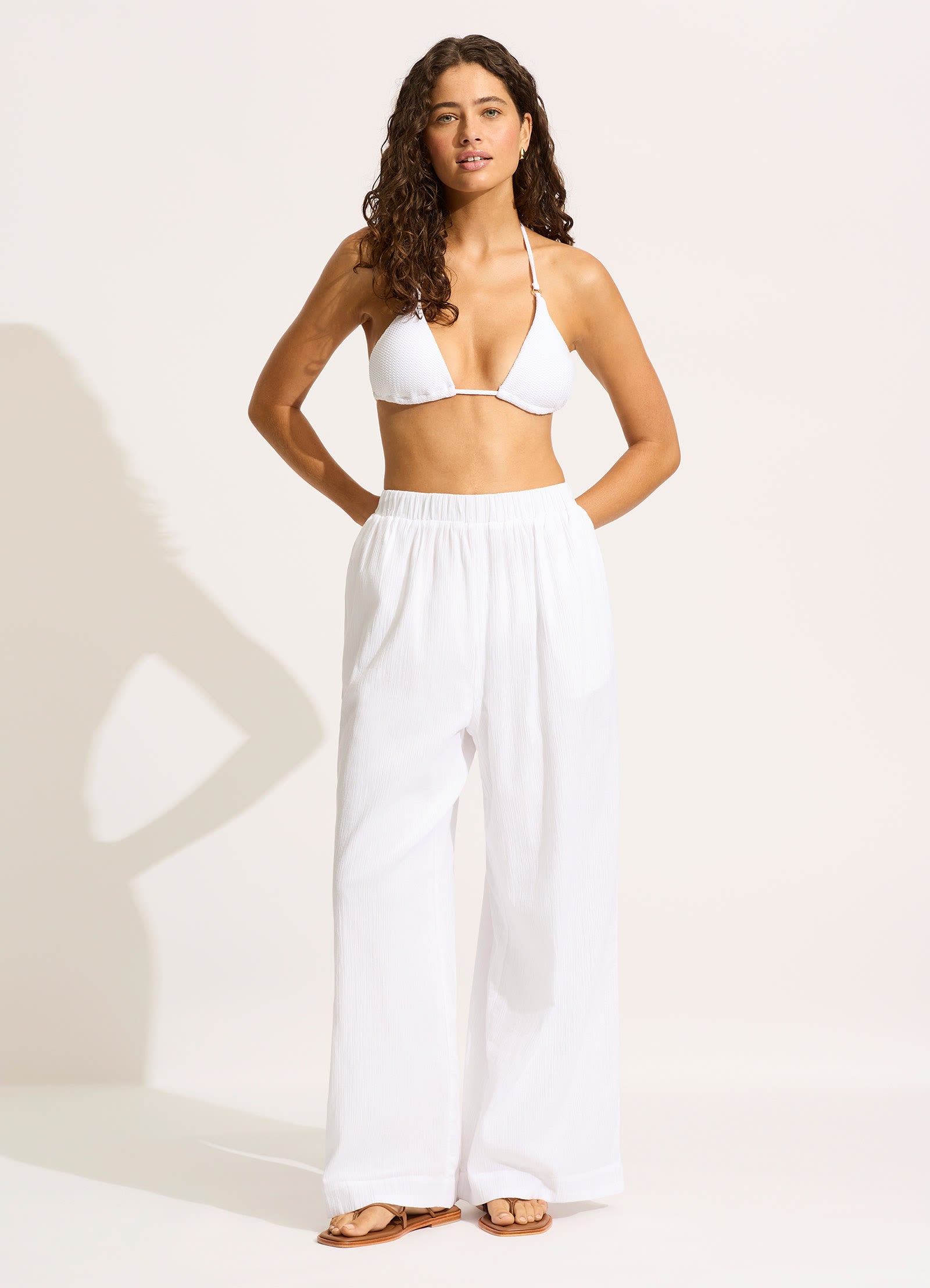 Crinkle Beach Pant - White – Seafolly US
