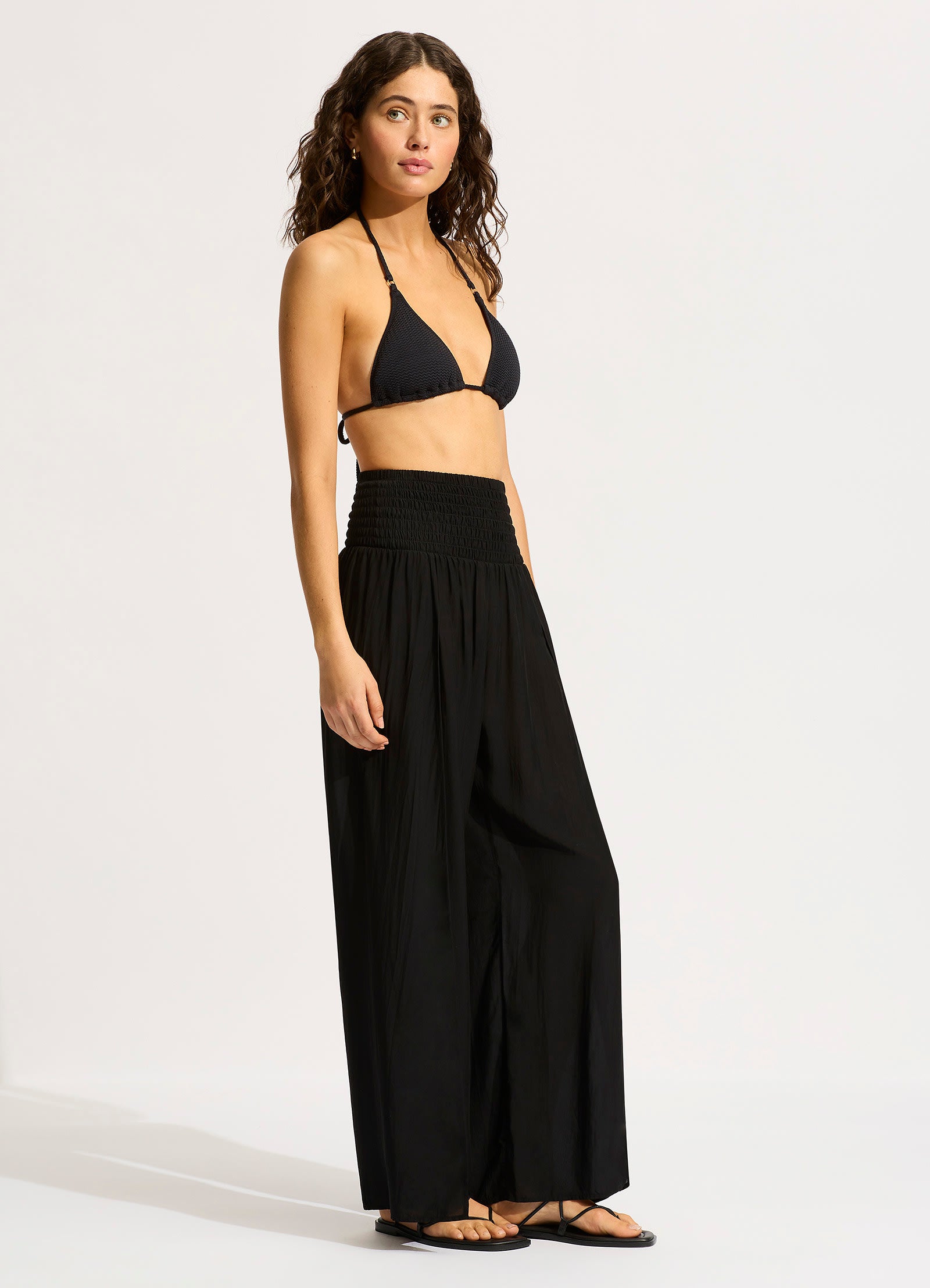 Shirred Waist Wrap Pant – Seafolly US