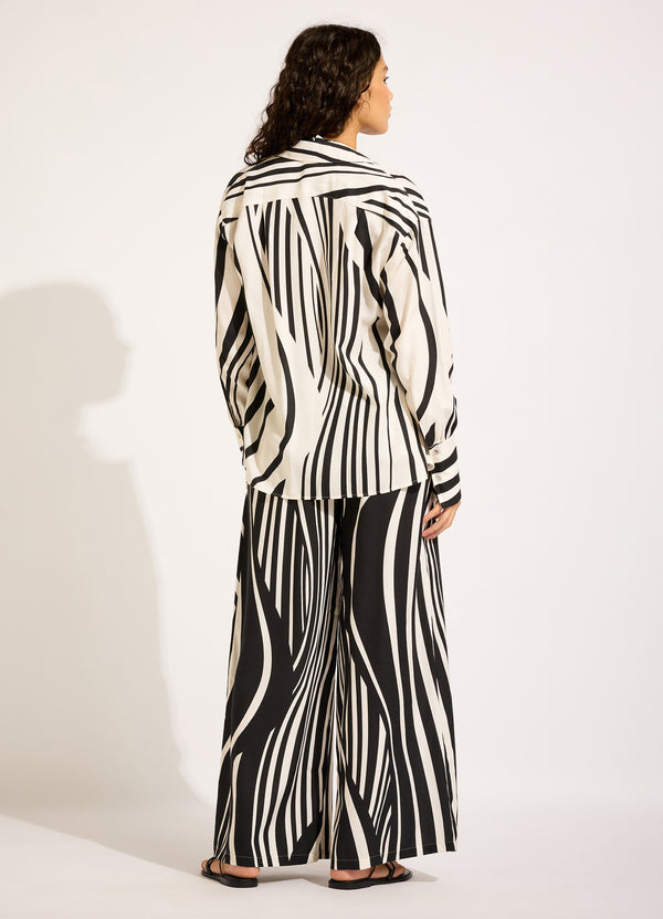 Coastline Drawcord Wide Leg Pant