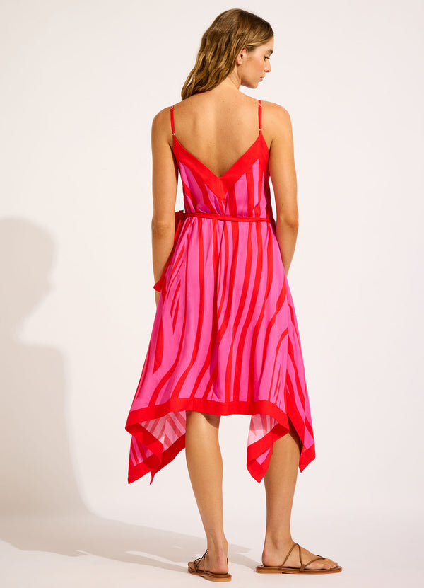 Coastline Scarf Wrap Dress