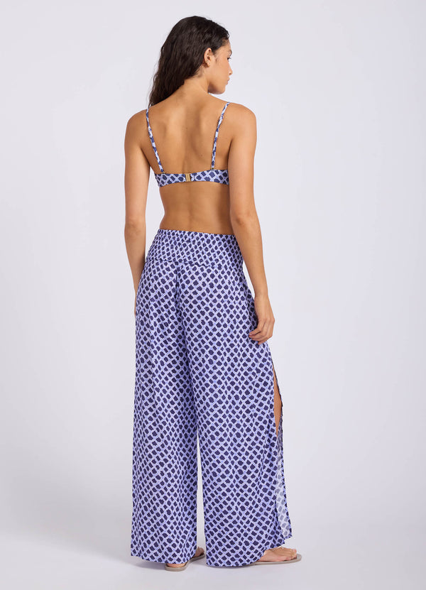 Marseille Shirred Waist Wrap Pant