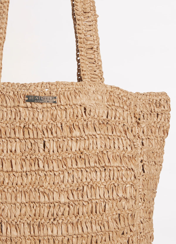 Shores Woven Tote Bag - Natural