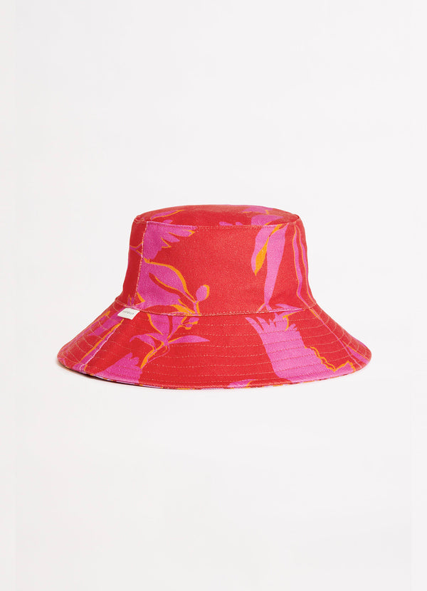 Birds Of Paradise Bucket Hat - Chilli Red